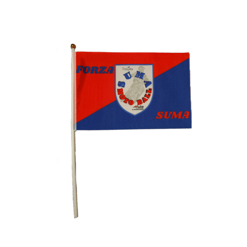 Drapeau SUMA édition 2025 - Rouge & Bleu